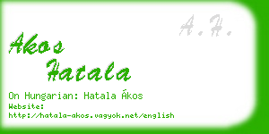 akos hatala business card
